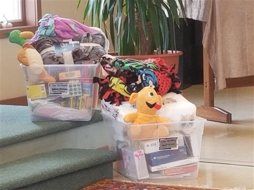 Blankets from Speech students 